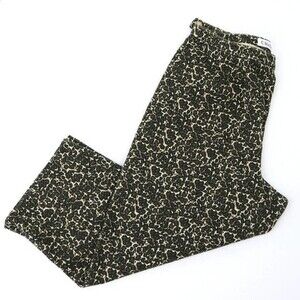 CHAUS Animal Print Capri Crop Pants Brown / Tan Women's Size 10